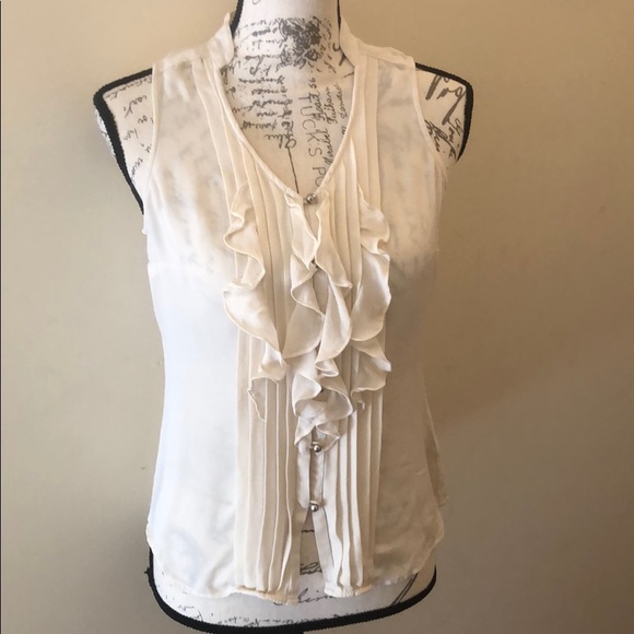 White House Black Market Tops - Silk Sleeveless Shirt